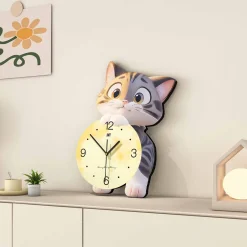 Cartoon Cat Wall Clock - Image 4