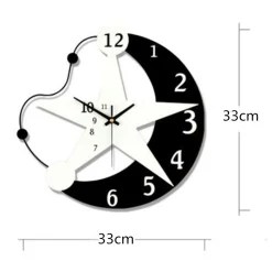Cartoon Star Wall Clock - Image 3