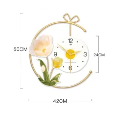 Nordic Flower Wall Clock - Image 4