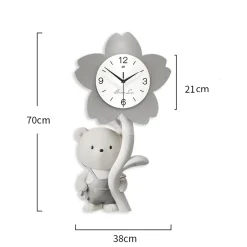 Cartoon Cat Wall Clock - Image 6