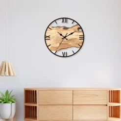 Acrylic Wall Clock Wood - Image 5