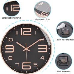 Wall Clock Fashion Travel Digital - Image 3