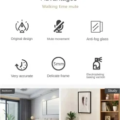 Light Luxury Wall Clock - Image 6