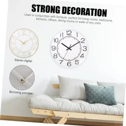 Stereo Silent Round Wall Clock - Image 4