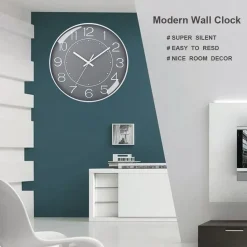Stereo Silent Round Wall Clock - Image 6