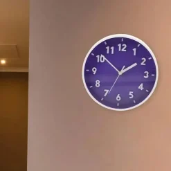 Blue Wall Clock Battery Powered - Image 2