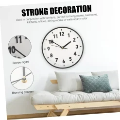 Blue Wall Clock Battery Powered - Image 5