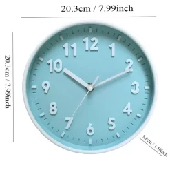 Blue Wall Clock Battery Powered - Image 6