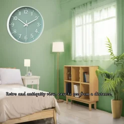 Blue Wall Clock Battery Powered - Image 3