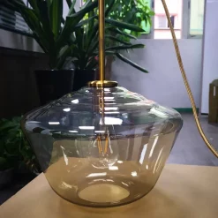 Adjustable Glass Lampshade Lamp - Image 5