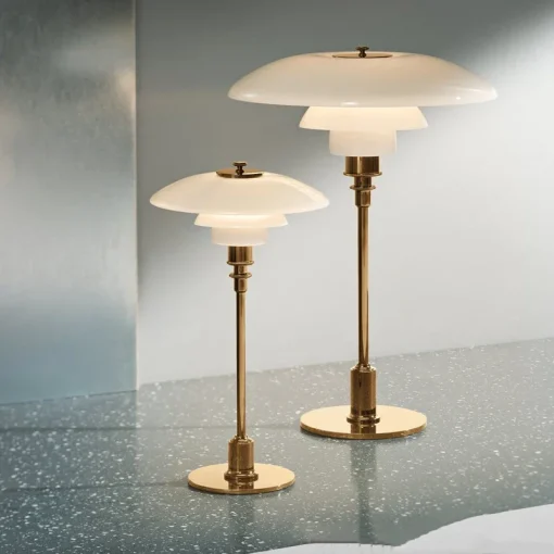 Danish Glass Desk Lamp - Image 3