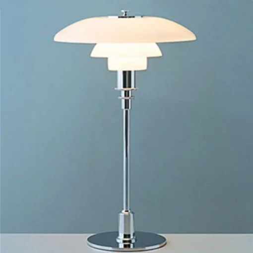 Danish Glass Desk Lamp