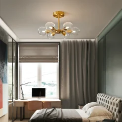 Copper Glass Ball Chandeliers - Image 4