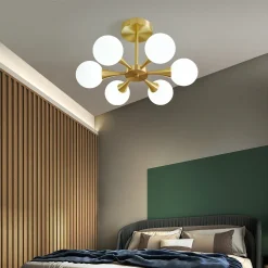 Copper Glass Ball Chandeliers - Image 3