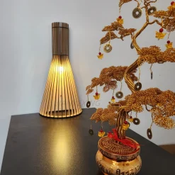 Wooden Spoke Wall Lamp - Image 2