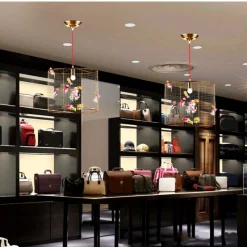Clothing Store Birdcage Chandelier - Image 3
