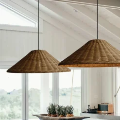 Retro Handmade Rattan Pendant Chandeliers - Image 3