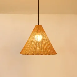 Retro Handmade Rattan Pendant Chandeliers - Image 6