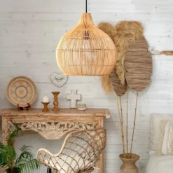 Birdcage Rattan Pendant Lamp - Image 4