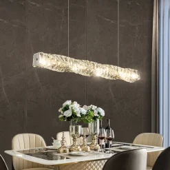 Long Strip Crystal LED Pendant - Image 2