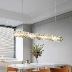 Long Strip Crystal LED Pendant - Image 4