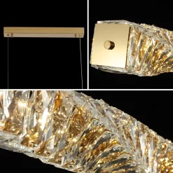 Long Strip Crystal LED Pendant - Image 6