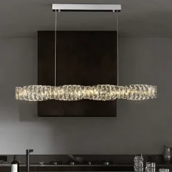Long Strip Crystal LED Pendant - Image 3
