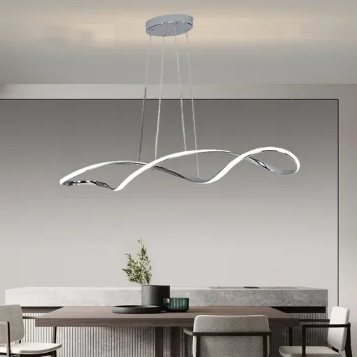 Light Luxury LED Dining Table Chandelier - Image 4