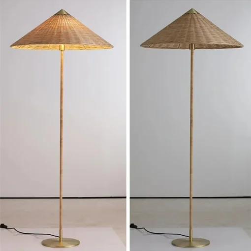 GUBI Handmade Rattan Floor Lamp - Image 4