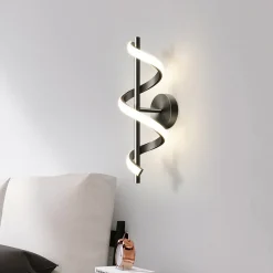 Black White Gold LED Wall Lamp - Image 2