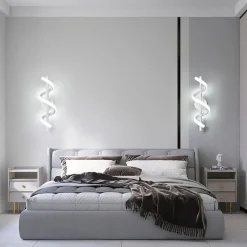 Black White Gold LED Wall Lamp - Image 6