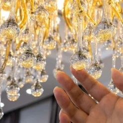 Luxury Gold Crystal Ceiling Lamps - Image 6