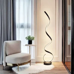 Aluminum Alloy Spiral Floor Lamp - Image 3