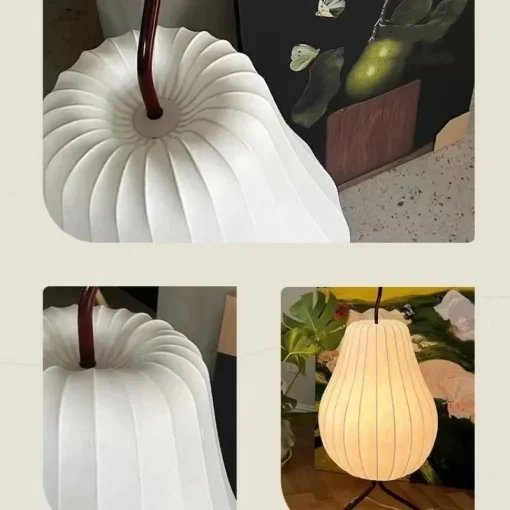 Japanese Style Silk Floor Lamp - Image 6