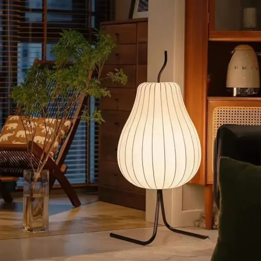 Japanese Style Silk Floor Lamp