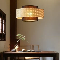 Handmade Woven Rattan Chandeliers - Image 2