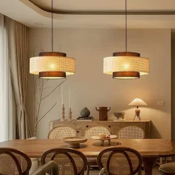 Handmade Woven Rattan Chandeliers - Image 3