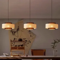 Handmade Woven Rattan Chandeliers - Image 5