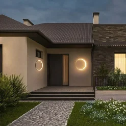 Outdoor Waterproof Moon Wall Lamp - Image 3
