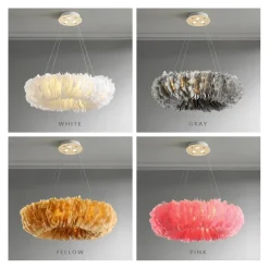 Feather Pendant Lamps - Image 6