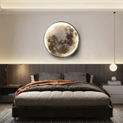 Art LED Moon Wall Lamp - Image 3