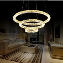 Luxury Crystal Ring Chandelier - Image 3