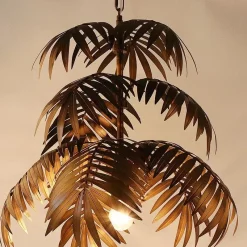 Tropical Coconut Leaf Chandelier - Image 3