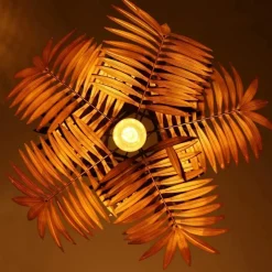 Tropical Coconut Leaf Chandelier - Image 6